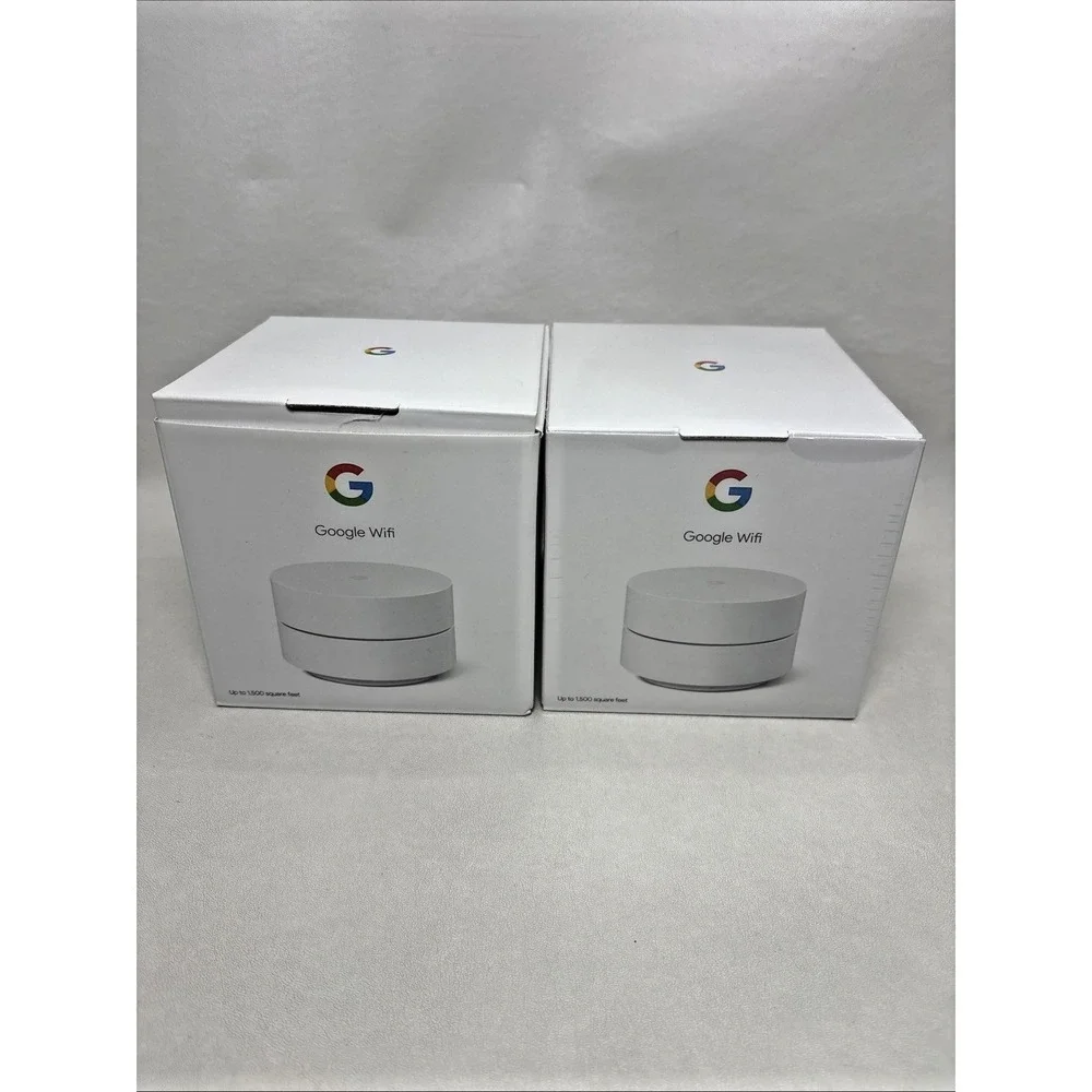 Google Wifi AC1200 Mesh WiFi System Wifi Router 1500 Sq Ft Coverage 2 pack